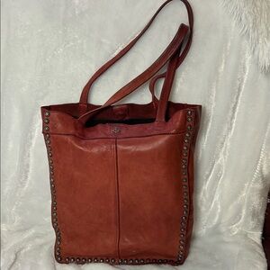 Elegant Studded Leather Tote Bag